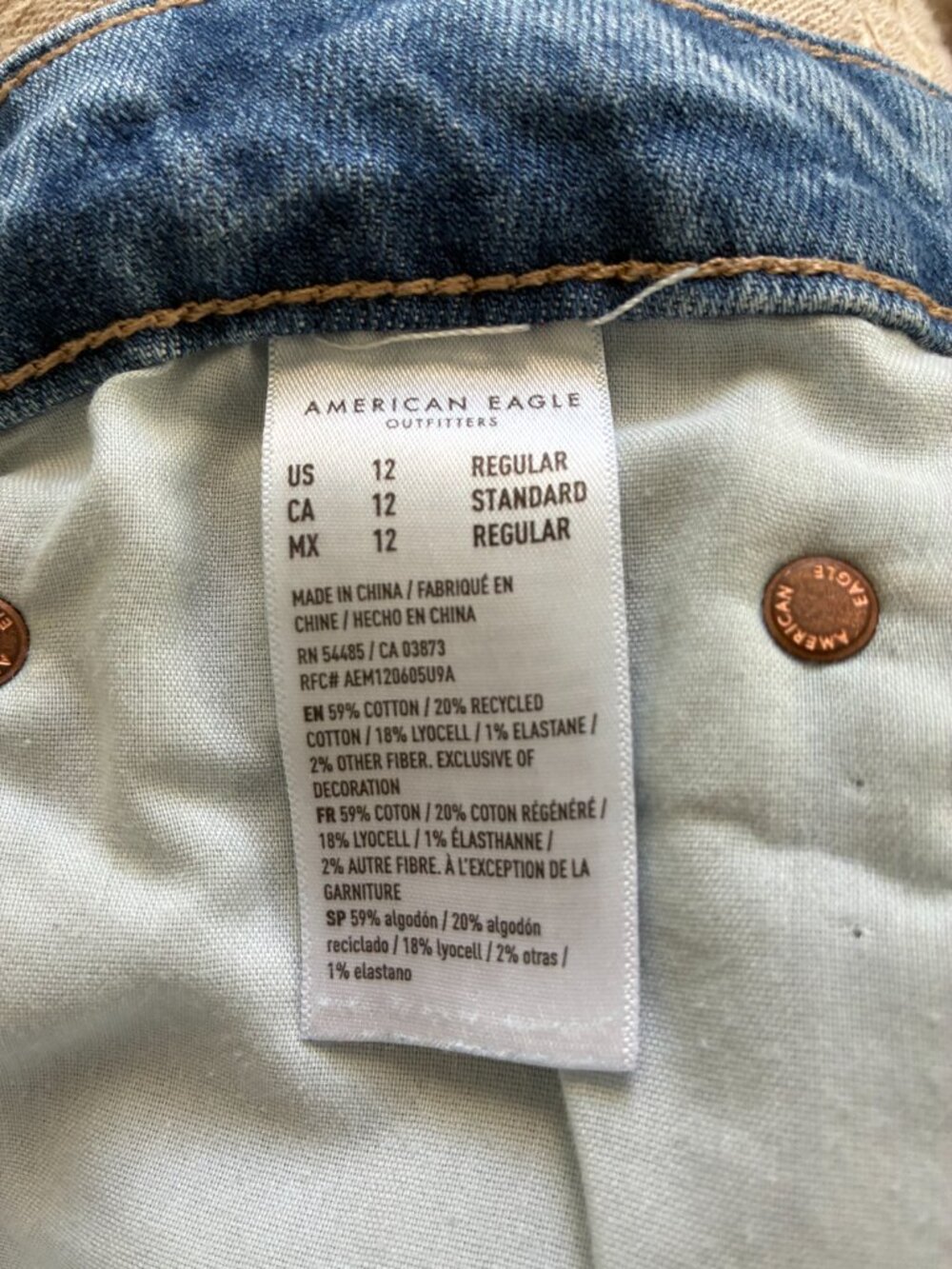 American Eagle Super High-Rise Baggy Wide Leg Jeans - Picture 6 of 7